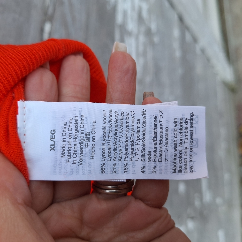 J. Crew Bold Orange Knit Top - Picture 7 of 7